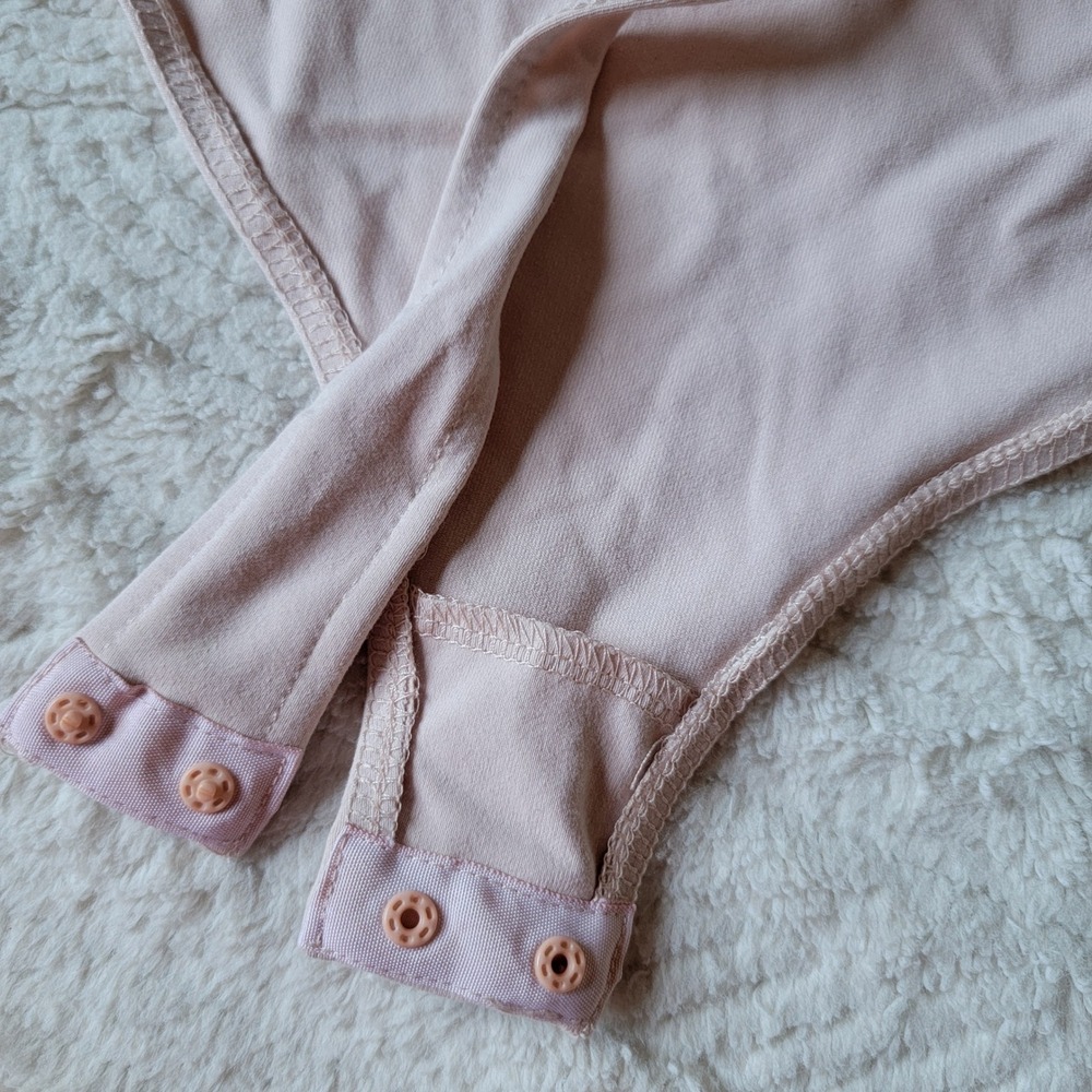 Free People For The Frill Of It Bodysuit Pink‎ Ruffle Tulle Lace Size Medium - Picture 10 of 13